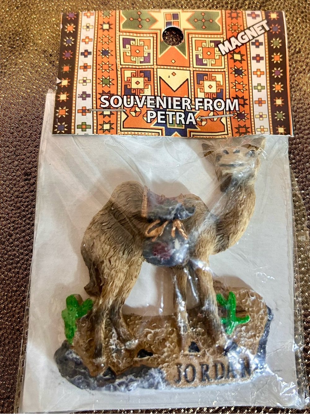 Jordan Camel Souvenir Magnet - Brown
